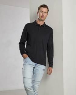 Action Long Sleeve Polo Mens
